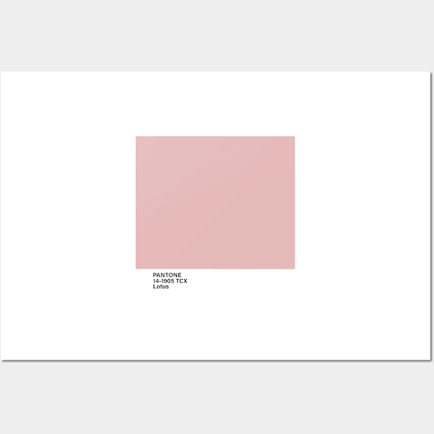 pantone 14-1905 TCX Lotus, pink Wall Art by princessmi-com